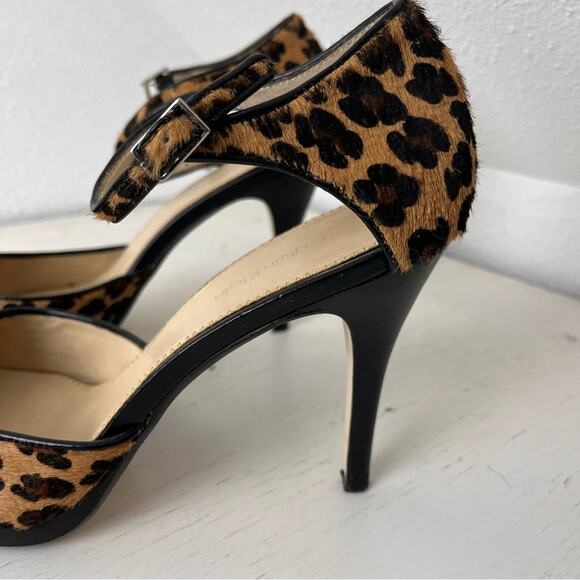 Calvin Klein Vincent calf hair leopard stiletto pumps 9.5 - Picture 4 of 11